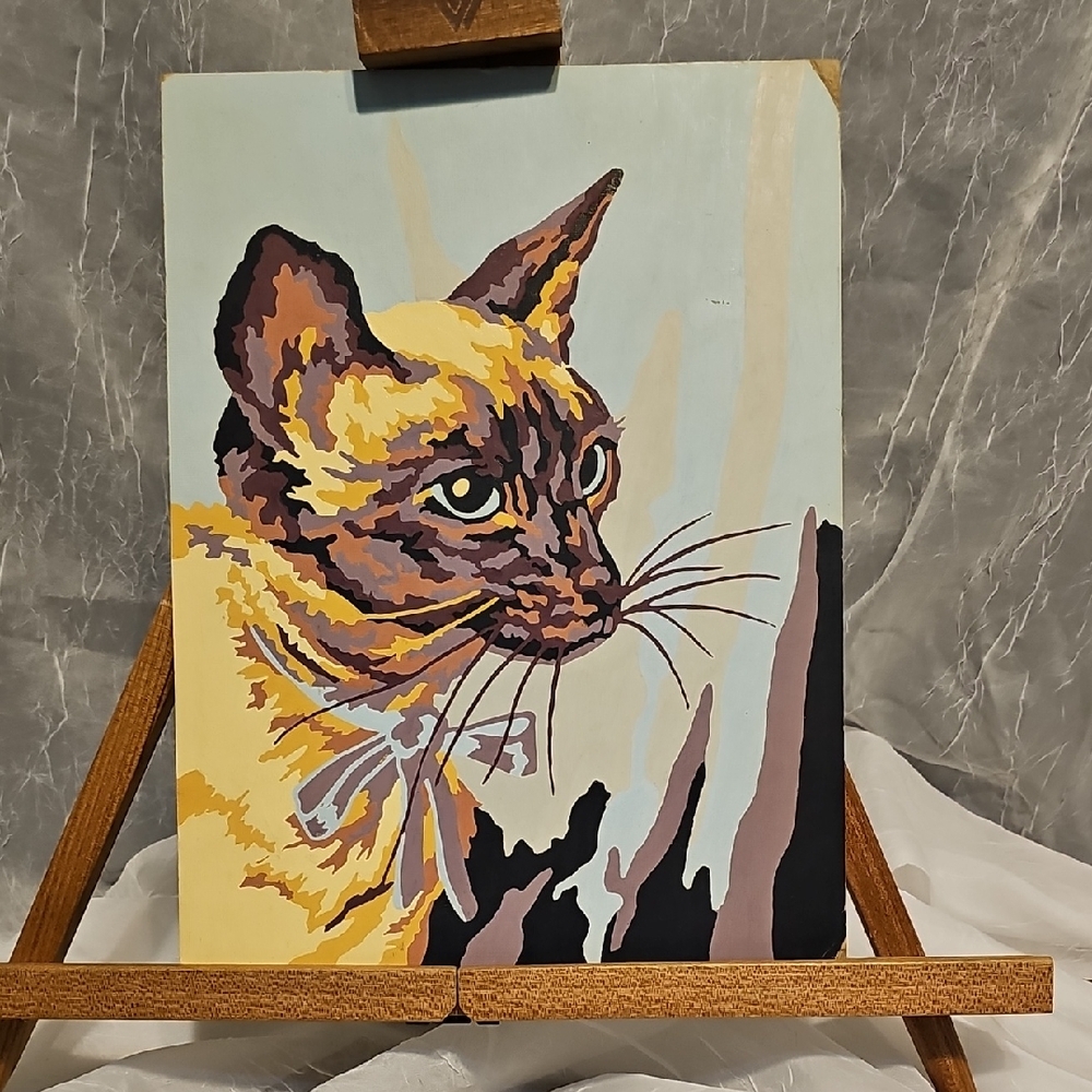Colorful Cat Art Painting